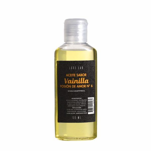 Aceite De Masaje Y Lubricador Con Sabor Vainilla