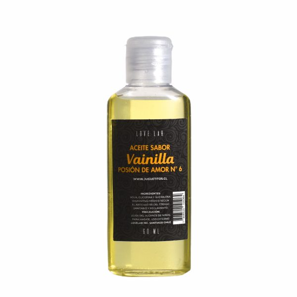 Aceite De Masaje Y Lubricador Con Sabor Vainilla Sexshoppormayor