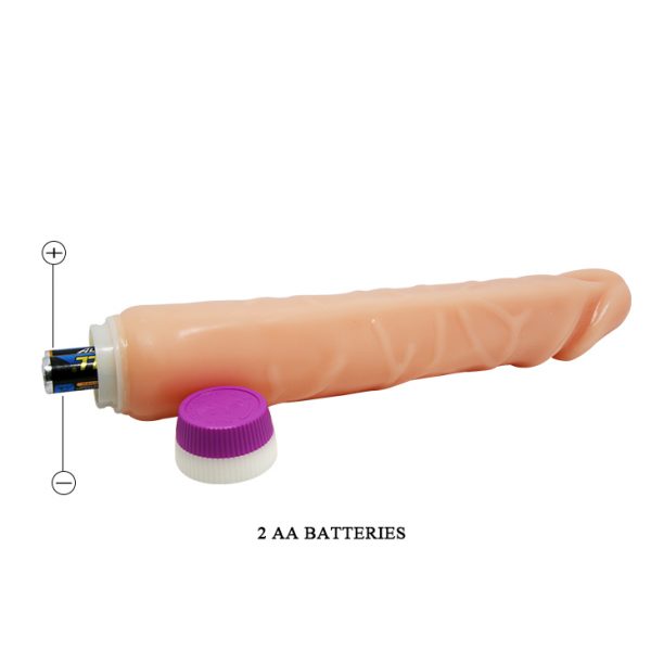 Vibrador Recto Con Venas Realista Piel