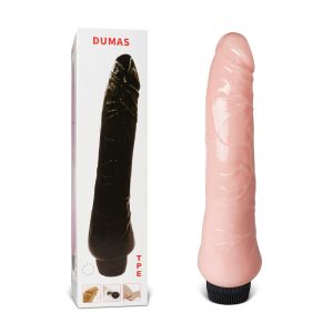 Gran Vibrador Siliconado Recto Piel COD011