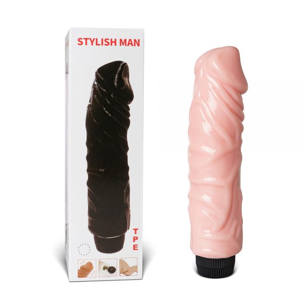 Vibrador Diseño Grueso Siliconado Piel COD010