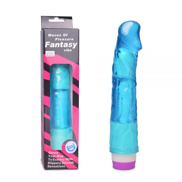 Vibrador En Diseño Americano Jelly Celeste