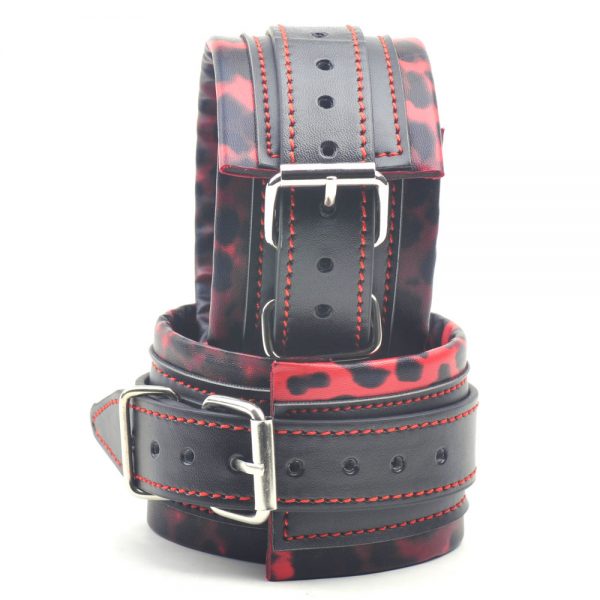 Esposas Rojas Diseño Leopardo