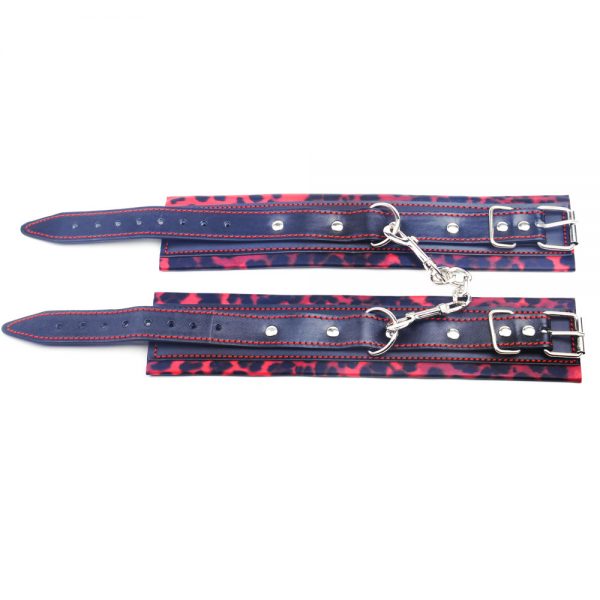 Esposas Rojas Diseño Leopardo