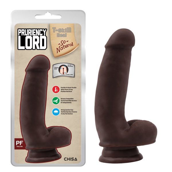 Consolador T-Skin Pruriency Lord Brown 5744