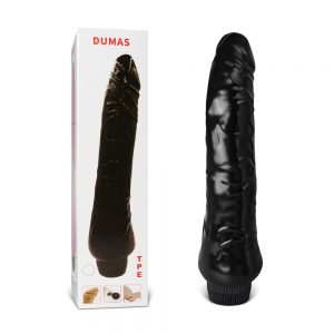 Gran Vibrador Jelly Recto Negro COD011B