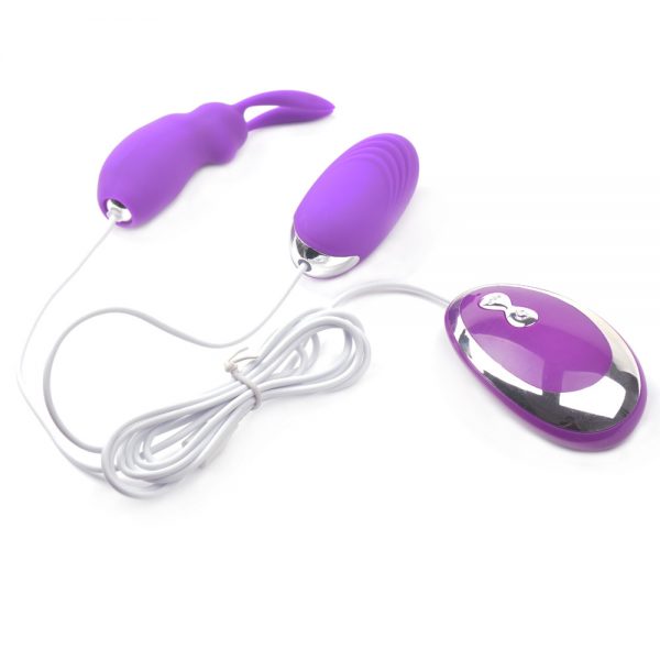 Huevo Vibrador Conejito De 20 Velocidades Doble