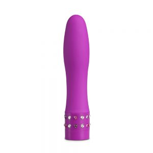 Mini Vibrador Con Joyas De Fantasía Púrpura