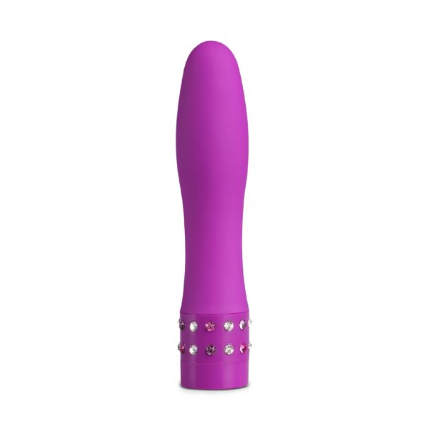 Mini Vibrador Con Joyas De Fantasía Púrpura