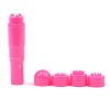 Mini Vibrador Clitorial 4 Cabezales Fucsia