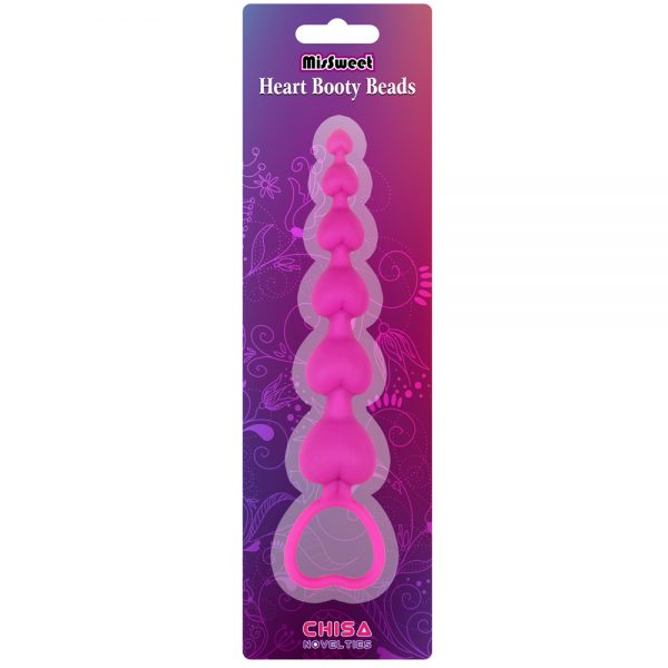 Vara Anal Heart Booty Beads Rosada