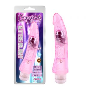 Vibrador De Jelly Glitters Mr.Right - Pink
