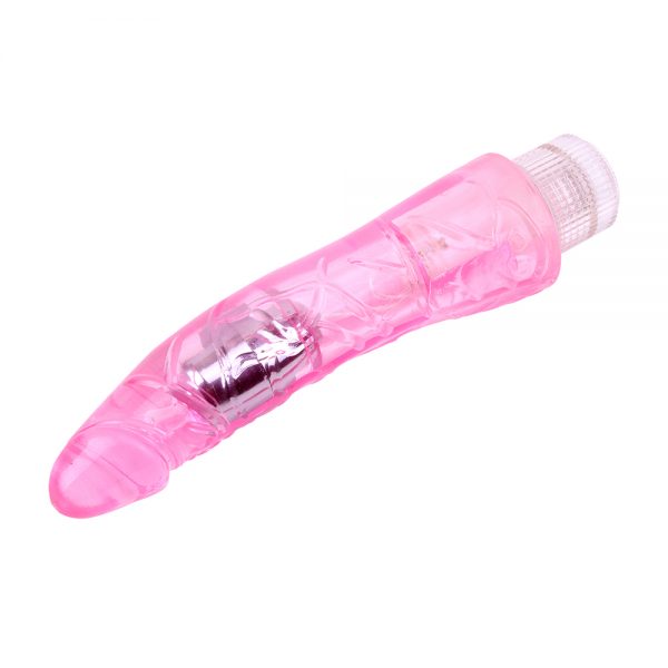Vibrador De Jelly Glitters Mr.Right - Pink