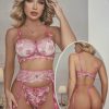 Conjunto Con Flores Bordadas En Rosado XL COD8709XL-P