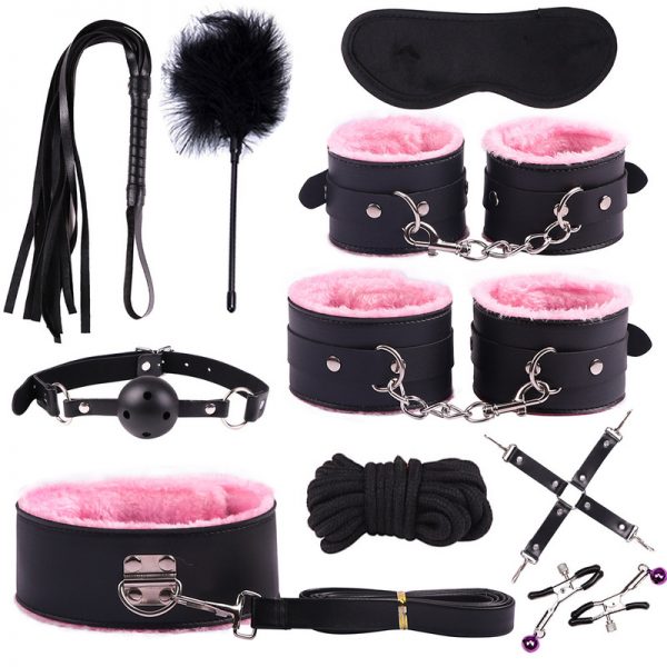 Kit De Accesorios De 10 Piezas Negro/Rosado