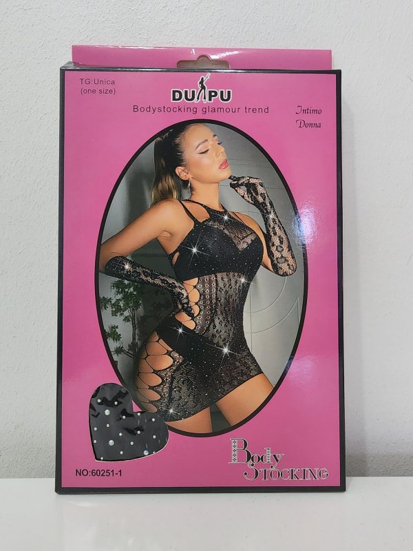 Traje De Red y Panty Bodystocking COD60251-1