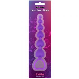 Vara Anal Heart Booty Beads Púrpura