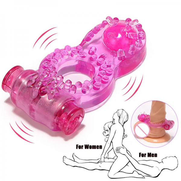 Anillo Vibrador Reutilizable Con Estimuladores