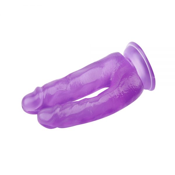 Consolador Doble Penetración Hi Rubber - Purple