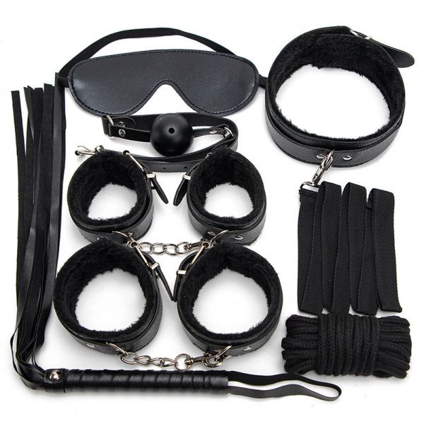 Kit Bondage De 7 Accesorios Negro