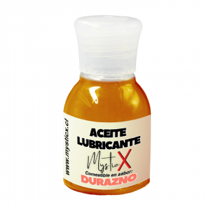 Aceite Lubricante Comestible Mystic X Durazno 30 ml.