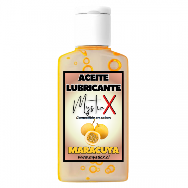 Aceite Lubricante Comestible Mystic X Maracuyá 60 ml.