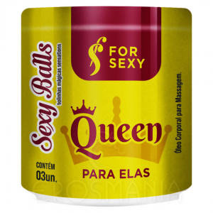 Bolas Lubricantes "Queen" 3 en 1 (3 Unidades)