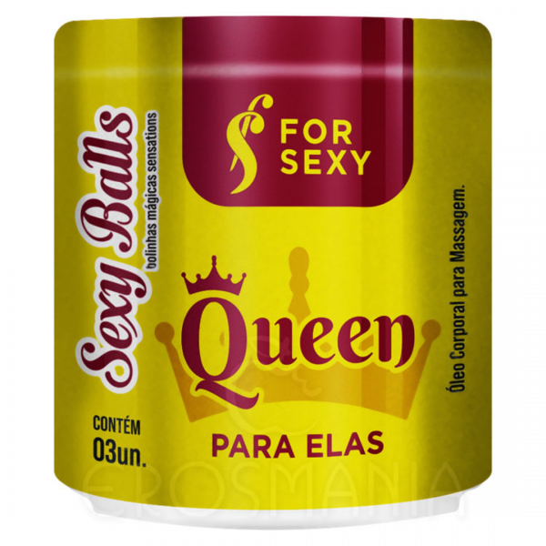 Bolas Lubricantes "Queen" 3 en 1 (3 Unidades)
