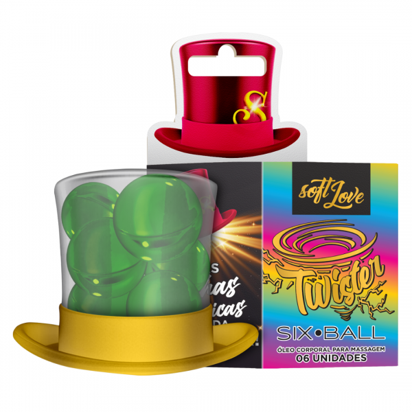 Bolas Lubricantes "Twister" 5 en 1 (6 Bolitas)