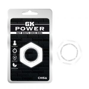 Anillo Para Pene Diseño Tuerca Transparente (Clear)