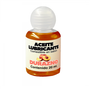 Aceite Lubricante Comestible Mystic X Durazno 20 ml.