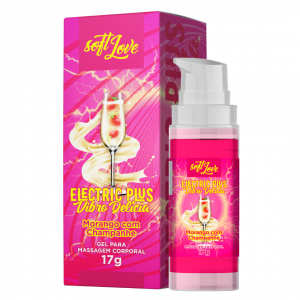 Gel Efecto Eléctrico "Vibro Delicia" Sabor Champagne Con Fresas 17 gr.