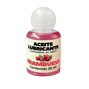 Aceite Lubricante Comestible Mystic X Frambuesa 20 ml.