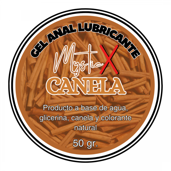 Gel Anal Lubricante Con Canela Mystic X Pomo 50 gr.