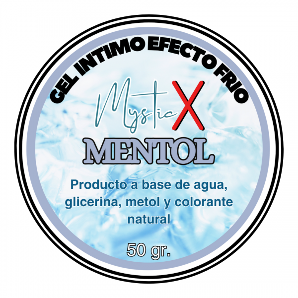 Gel Efecto Frío Con Mentol Mystic X Pomo 50 gr.