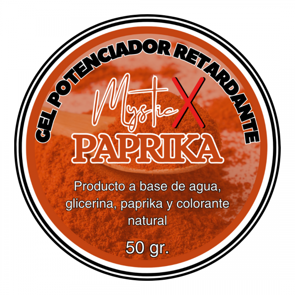 Gel Efecto Potenciador Masculino Con Paprika Mystic X Pomo 50 gr.
