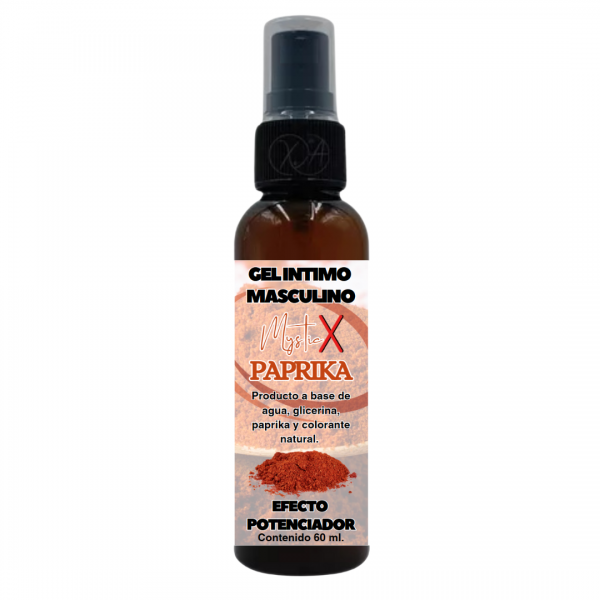 Gel Efecto Potenciador Masculino Con Paprika Mystic X 60 ml. (Dispensador).