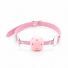 Bozal De Eco Cuero Con Bola Rosado