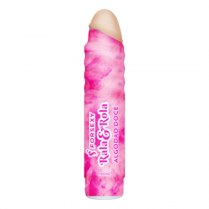 “Rala & Rola” Dildo Con Lubricante Sabor Algodón De Azúcar (150 ml.)