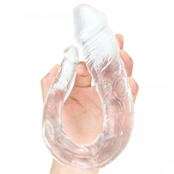 Dildo Flexible Uso Anal/Vaginal Color Transparente