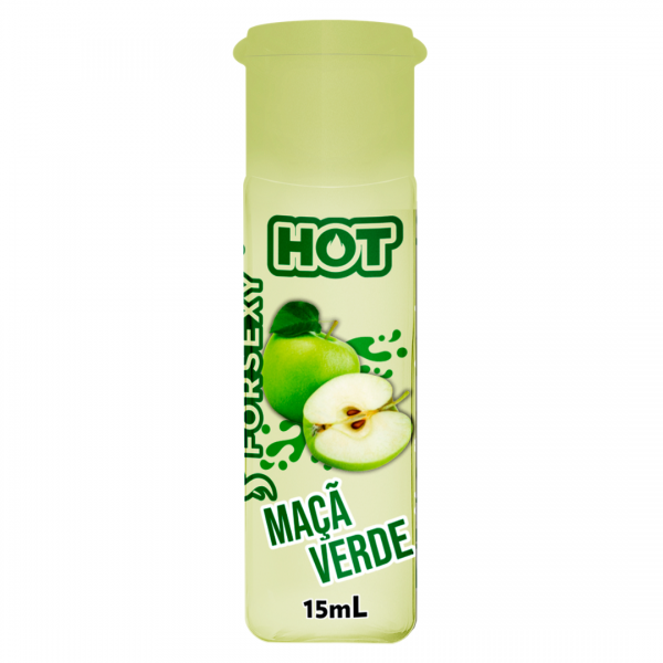 Gel Caliente Hot Manzana Verde 15 ml.